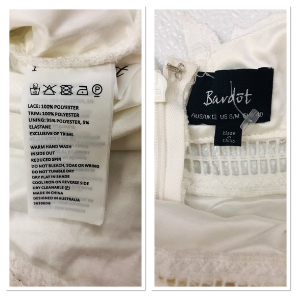 Bardot Gemma Halter Lace overlay Bodycon dress M - Picture 7 of 8